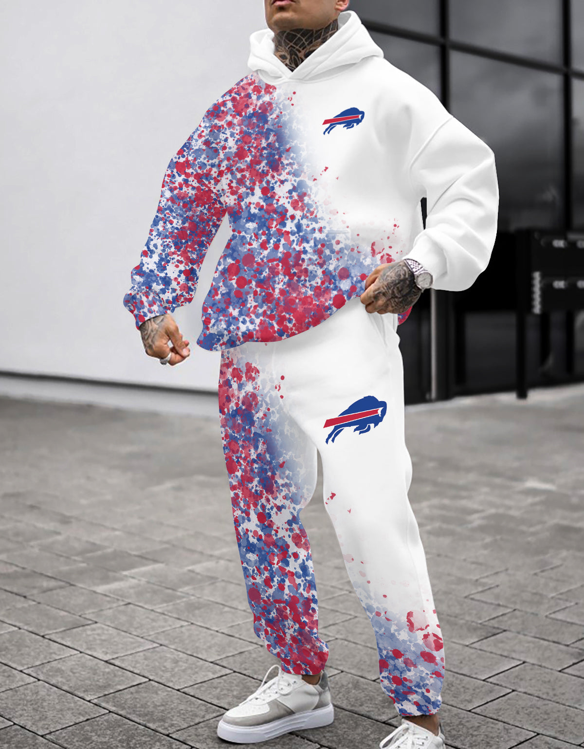 Buffalo Bills Combo Pullover Hoodie And Sweatpants AZBTPHSP000219