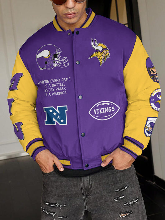 Minnesota Vikings National Football League Varsity Jacket AZBTVJK000470