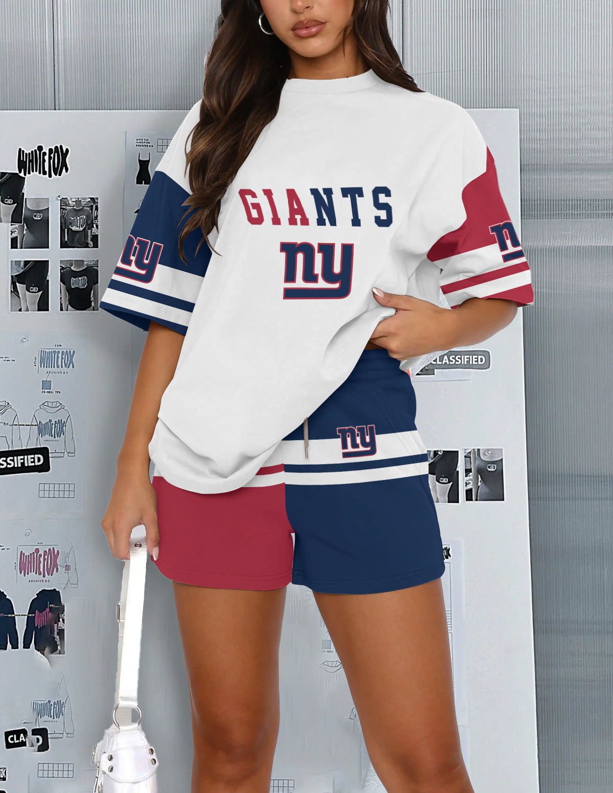New York Giants Limited Edition Top And Shorts Two-Piece Suits