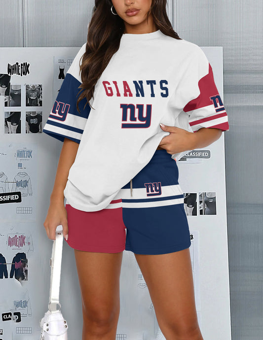 New York Giants Limited Edition Top And Shorts Two-Piece Suits