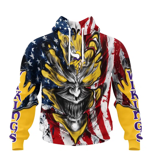 Minnesota Vikings All Over Printed T-shirt Sweatshirt Hoodie AZCHD588