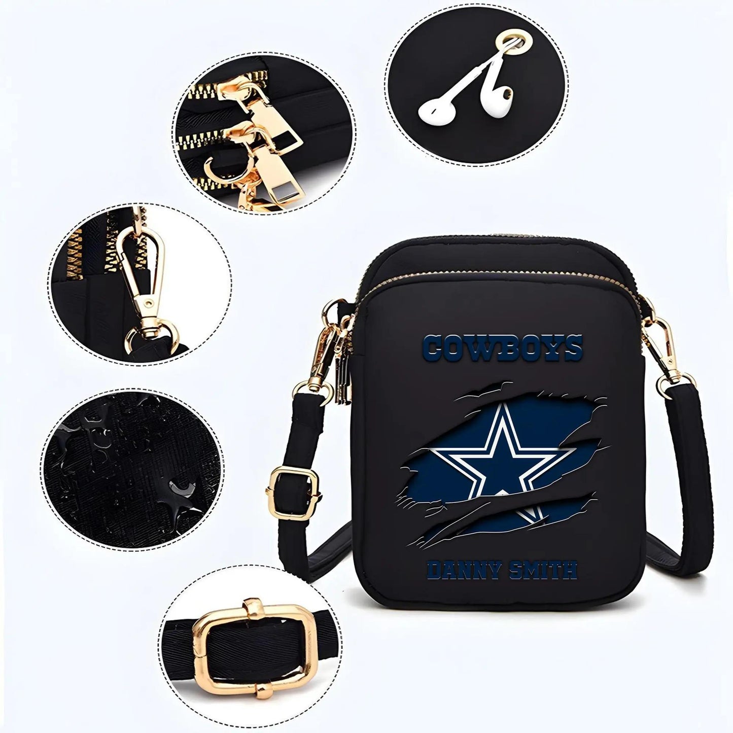 Dallas Cowboys Mini Crossbody Bag for Women New Trending 2025 AZBT2DMCB000030