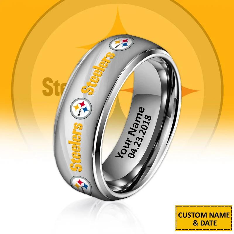 Pittsburgh Steelers Special Stainless Ring Custom Name AZBTSR000053