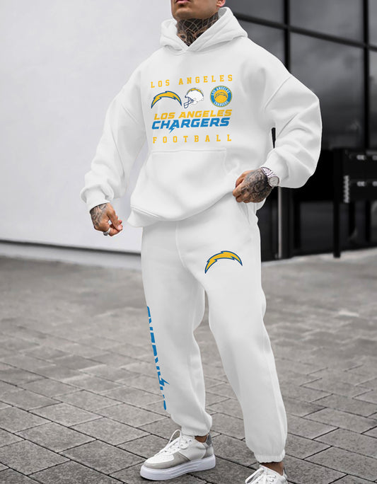 Los Angeles Chargers Combo Pullover Hoodie And Sweatpants AZBTPHSP000255