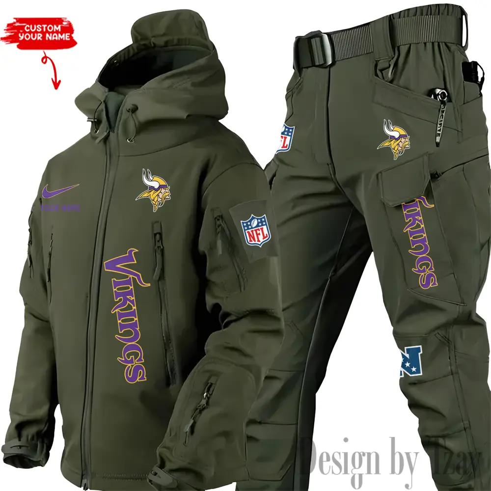 Minnesota Vikings Outdoor Jacket and Pants 000048
