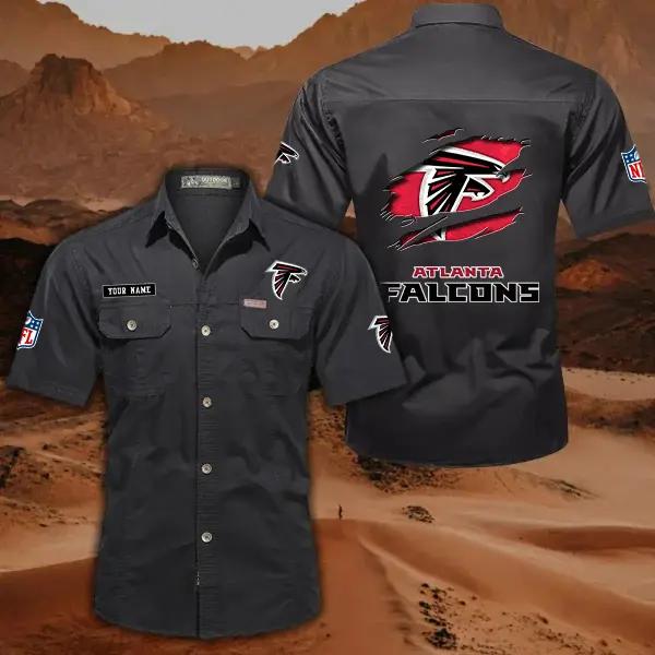 Atlanta Falcons Men’s Short Sleeve Cargo Shirts New 2025 AZBT2DCGS000002