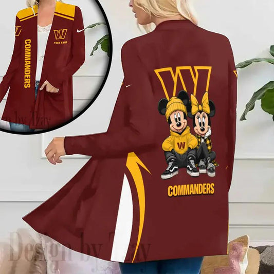 Washington Commanders Women Patch Pocket Cardigan BT198