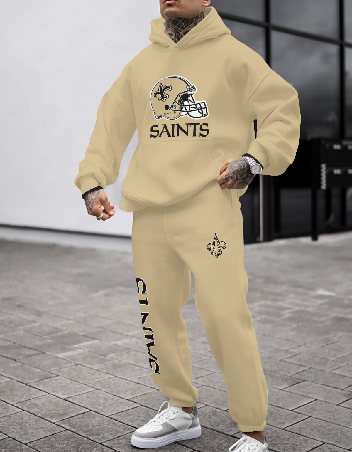 New Orleans Saints Combo Pullover Hoodie And Sweatpants AZBTPHSP000425