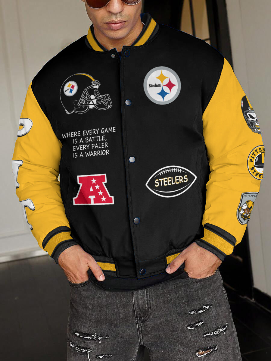 Pittsburgh Steelers National Football League Varsity Jacket AZBTVJK000484