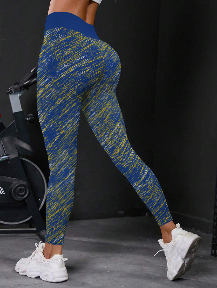 Los Angeles Rams High Waist Push Up Printed Leggings (1)