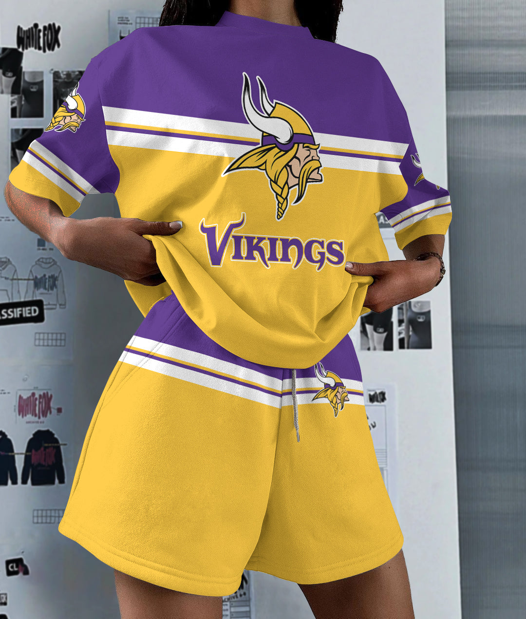 Minnesota Vikings Limited Edition Top And Shorts Two-Piece Suits