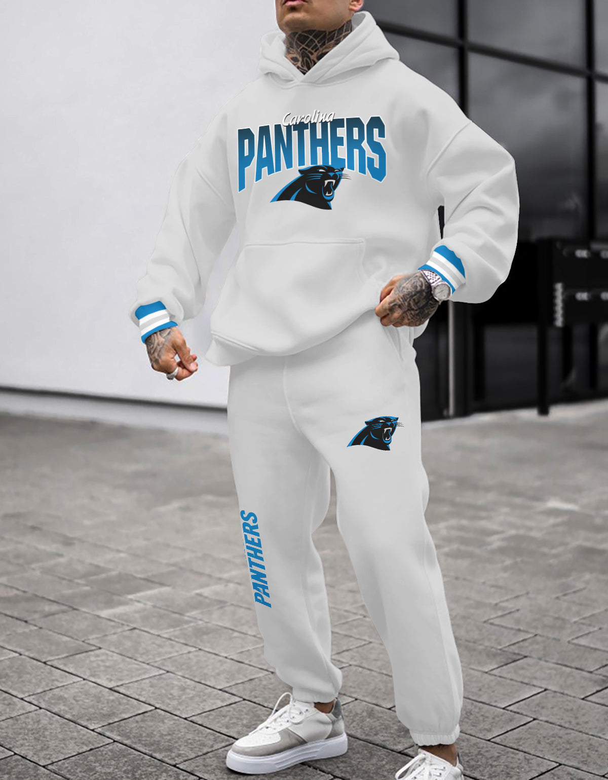 Carolina Panthers Combo Pullover Hoodie And Sweatpants AZBTPHSP000423