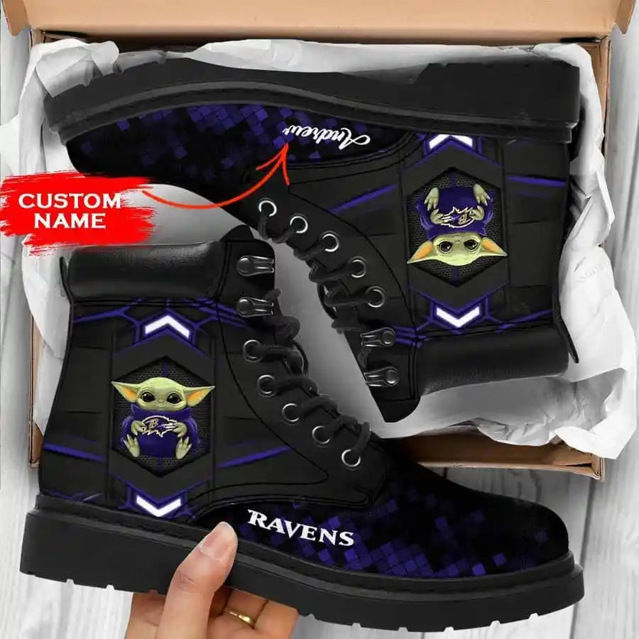 Baltimore Ravens Personalized TBL Boots BG35