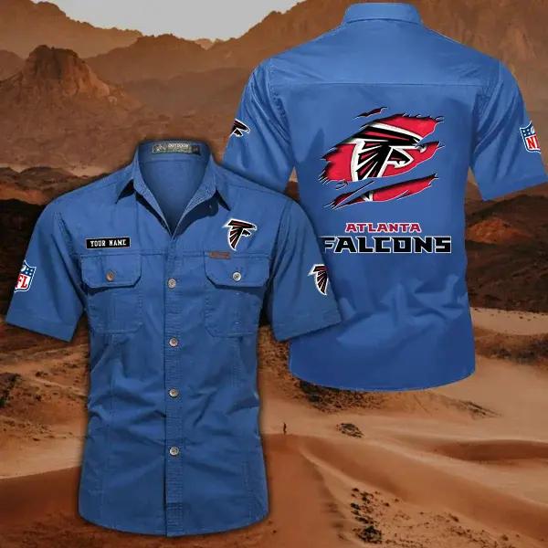 Atlanta Falcons Men’s Short Sleeve Cargo Shirts New 2025 AZBT2DCGS000002