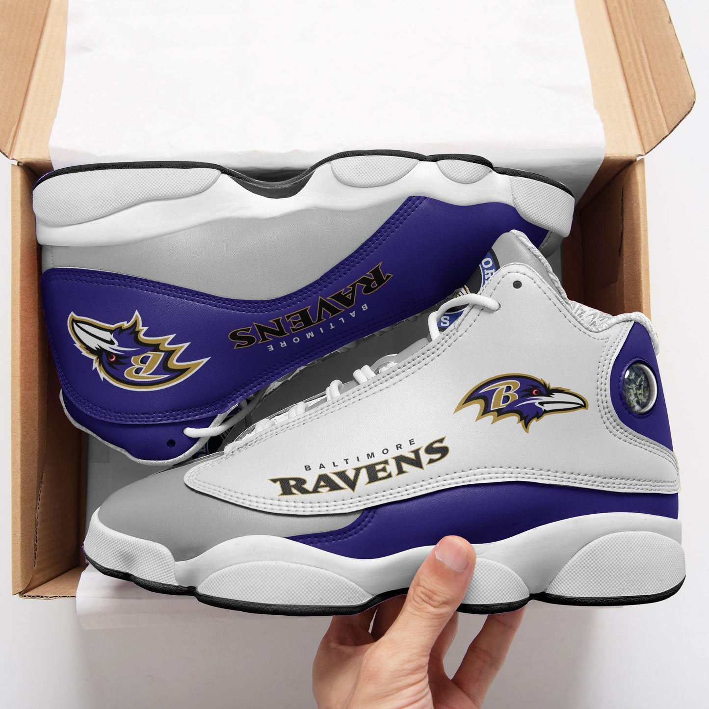Baltimore Ravens Air JD13 Sneakers 080
