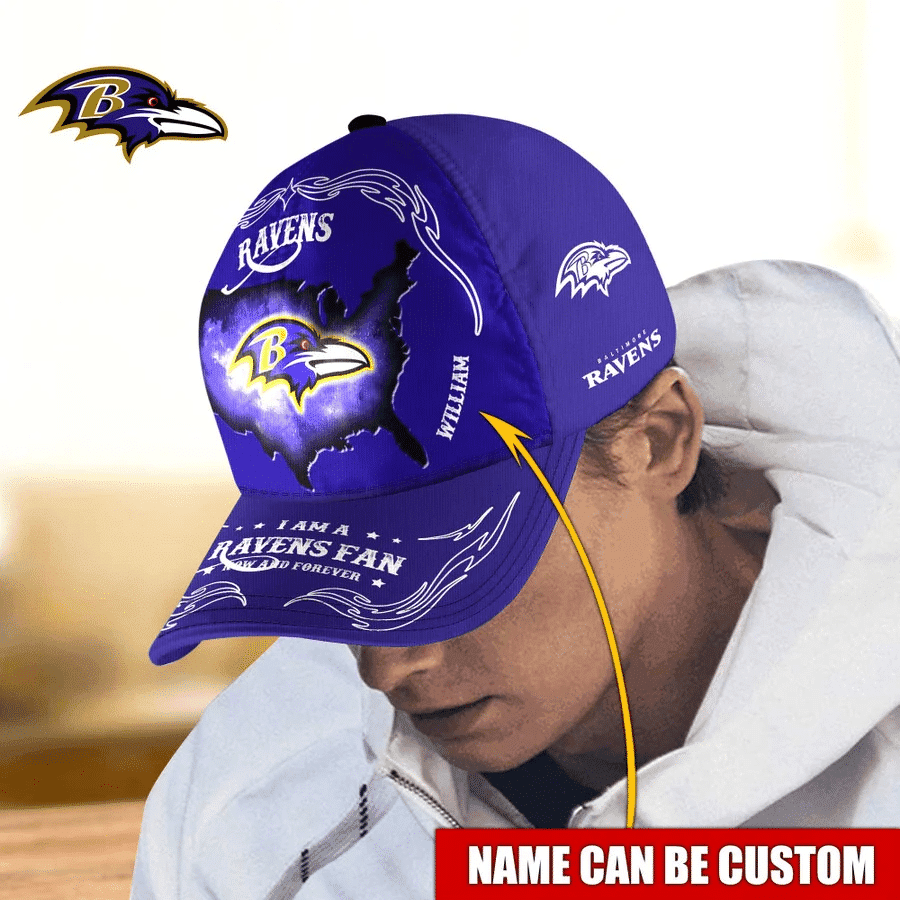 Baltimore Ravens Baseball Caps Custom Name