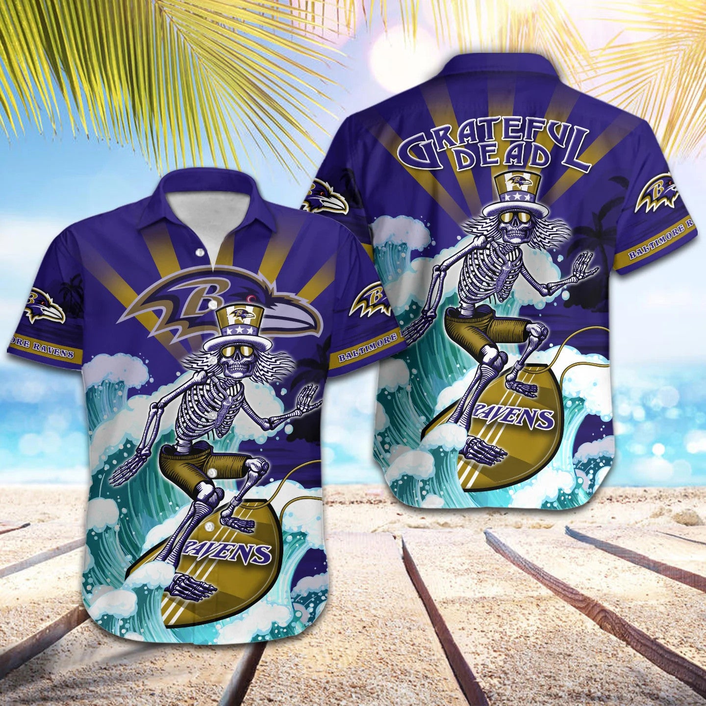 Baltimore Ravens Button Shirt BG854