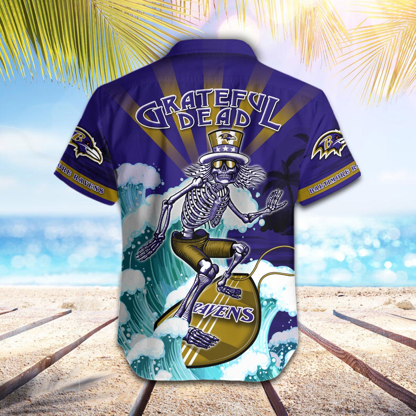 Baltimore Ravens Button Shirt BG854