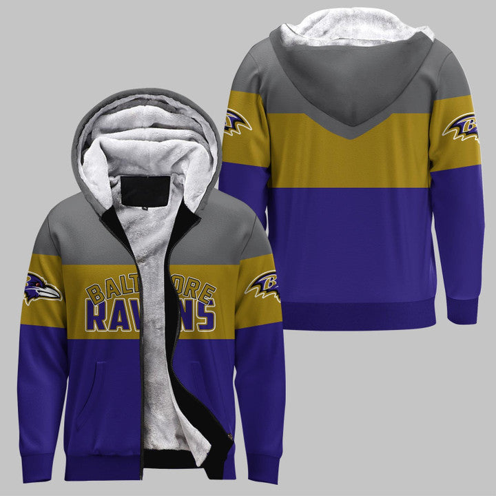 Baltimore Ravens Extreme Fleece 3D Hoodie