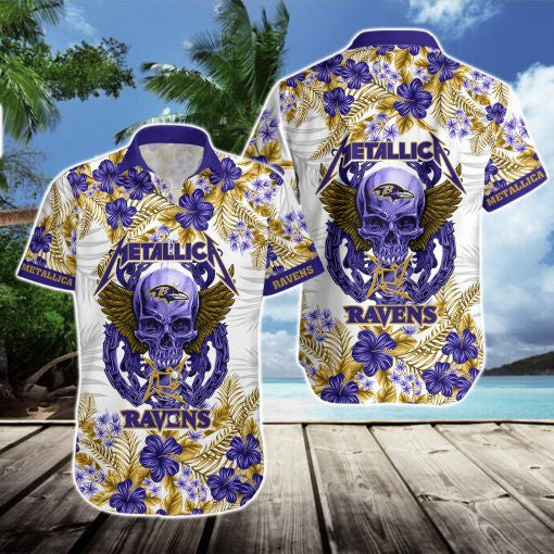 Baltimore Ravens Hawaii Shirt & Shorts BG327