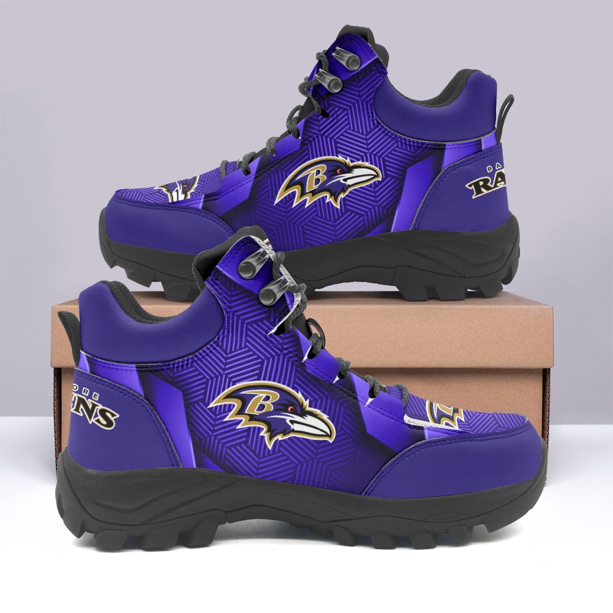 Baltimore Ravens Hiking Shoes 45