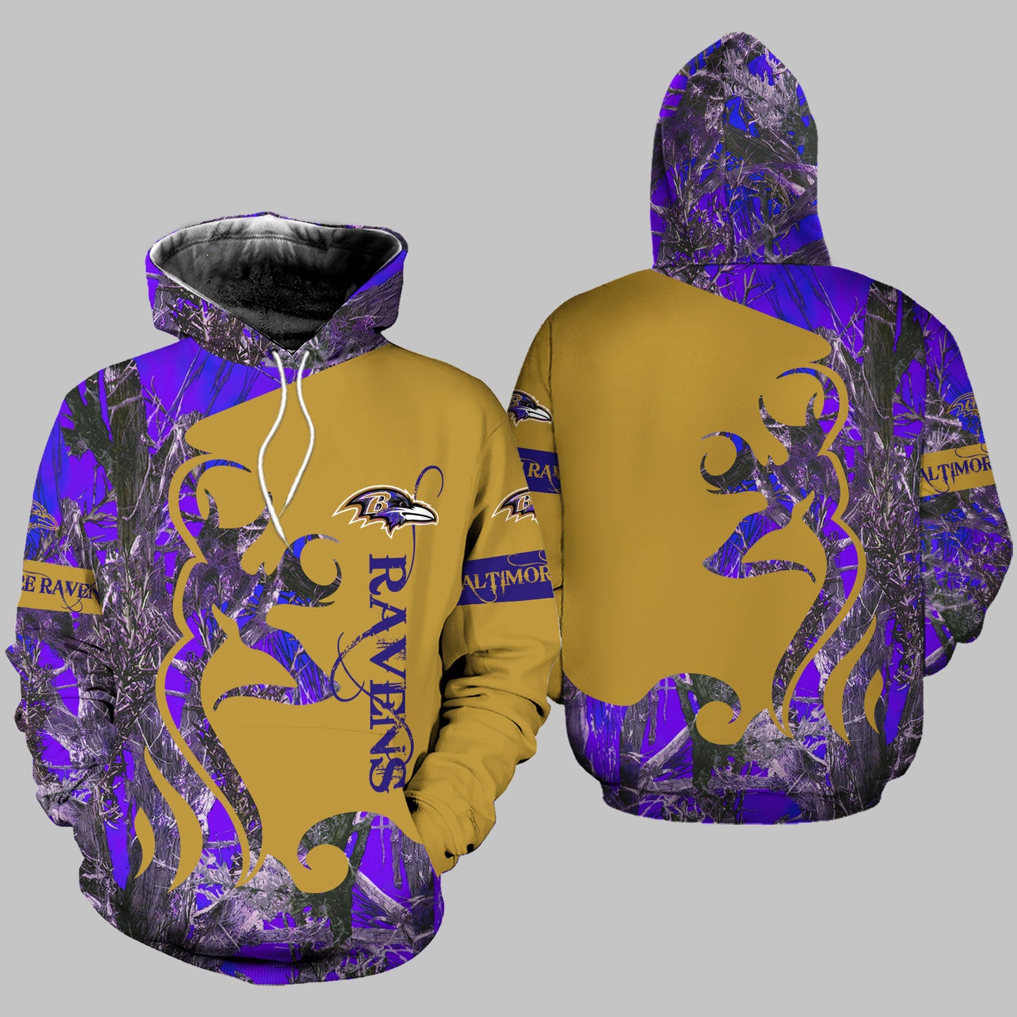 Baltimore Ravens Leggings And Hoodie BG34