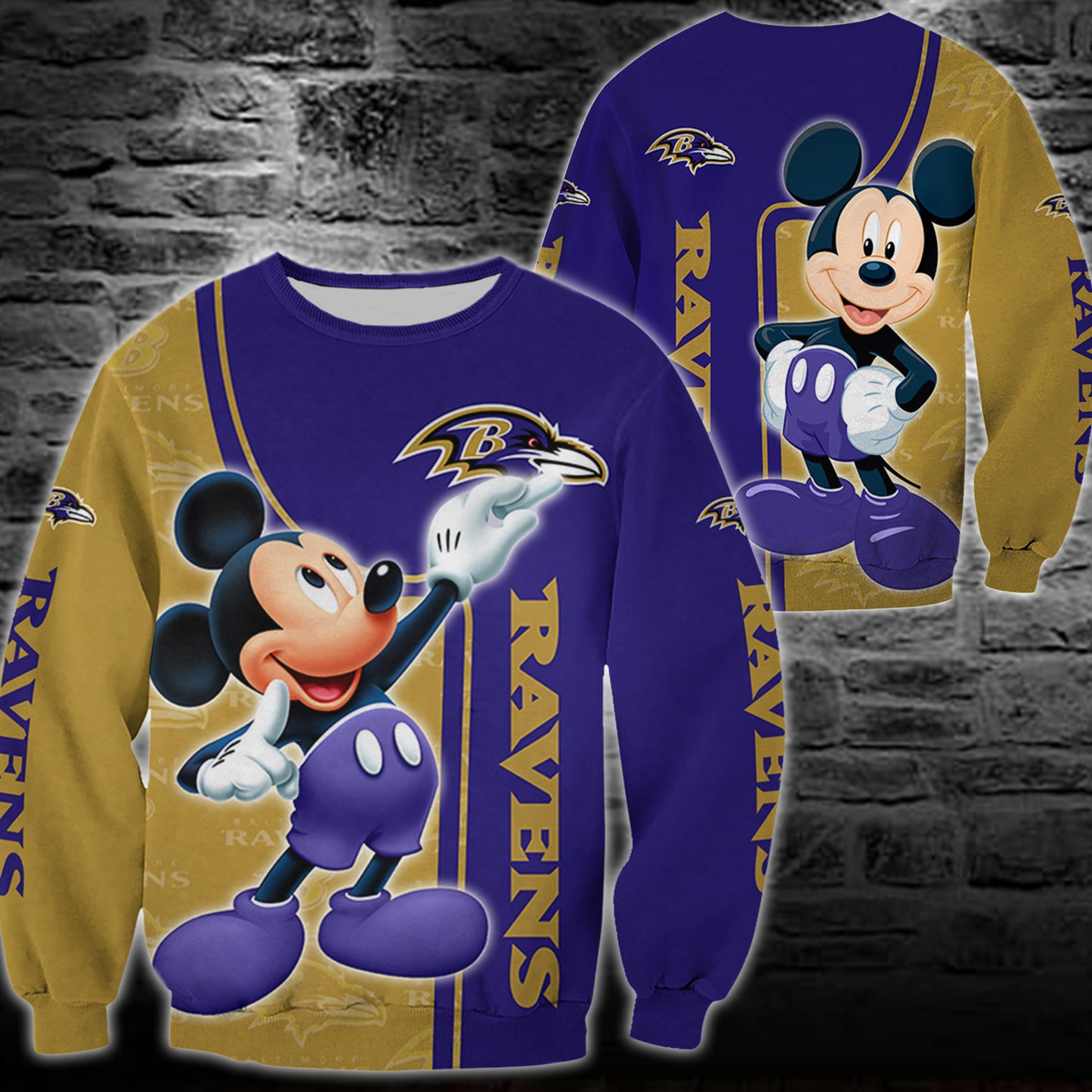 Baltimore Ravens Mickey All Over Printed 137