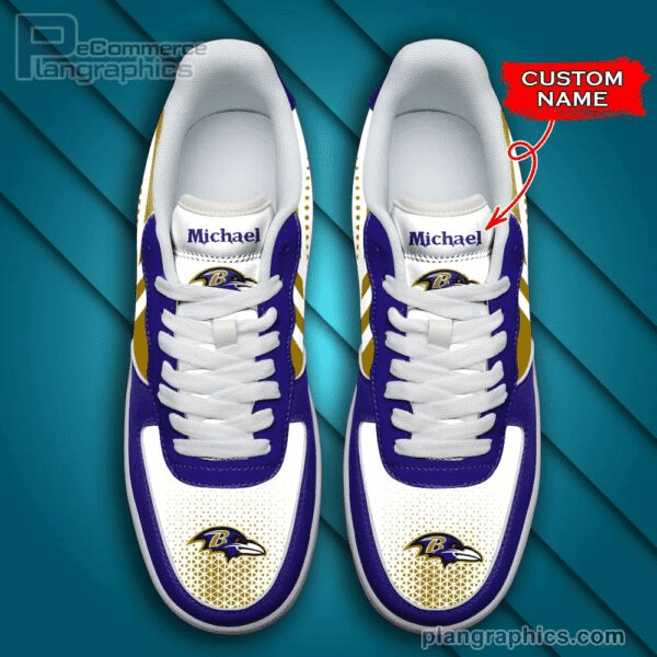 Baltimore Ravens NFL Personalized Air Force 1 Shoes