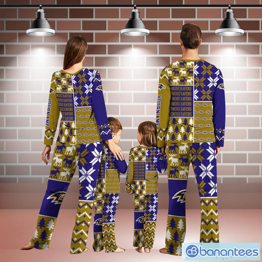 Baltimore Ravens Pajamas Christmas Gift For Family AZCPYZAM099