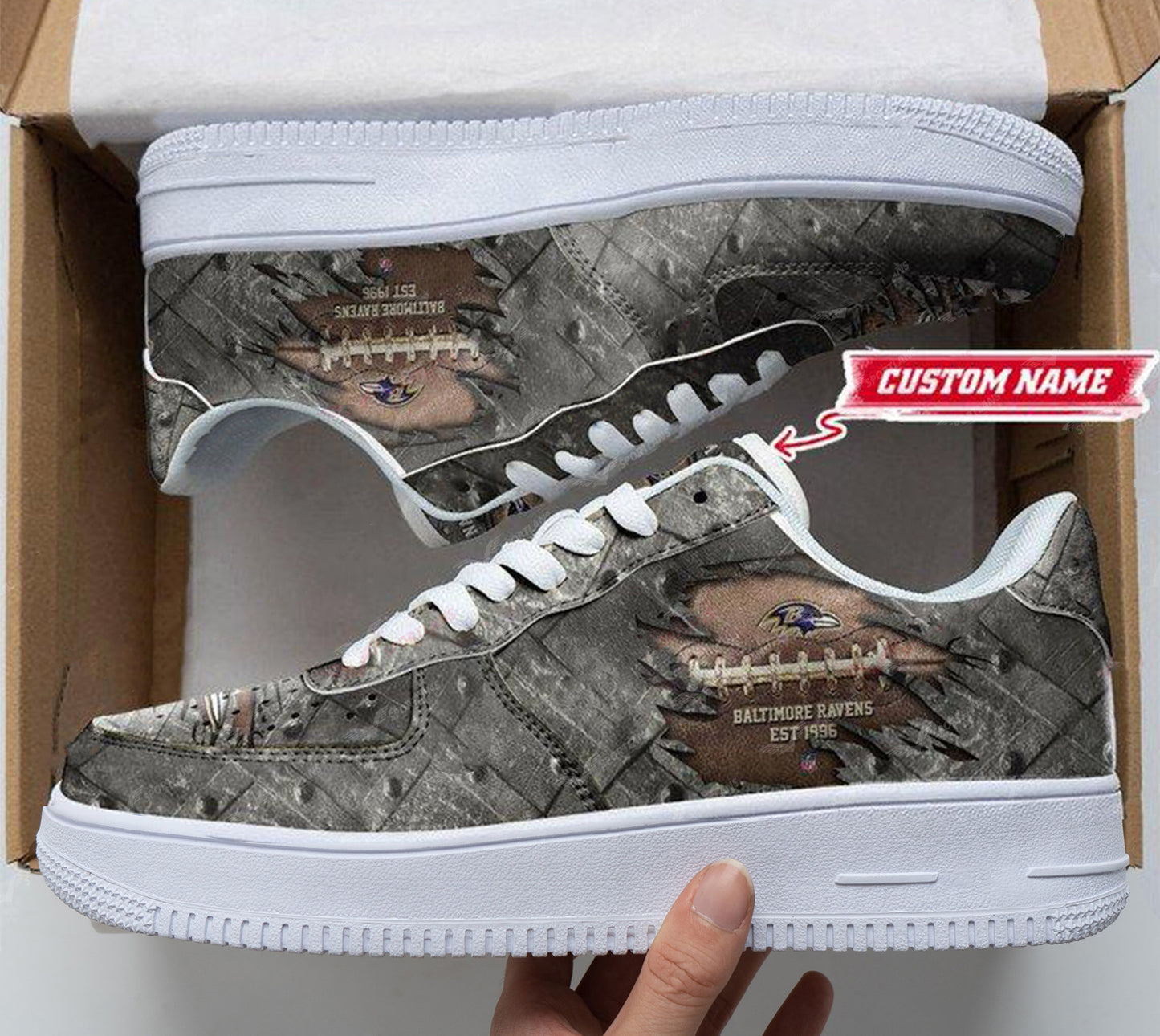 Baltimore Ravens Personalized AF1 Shoes BG350