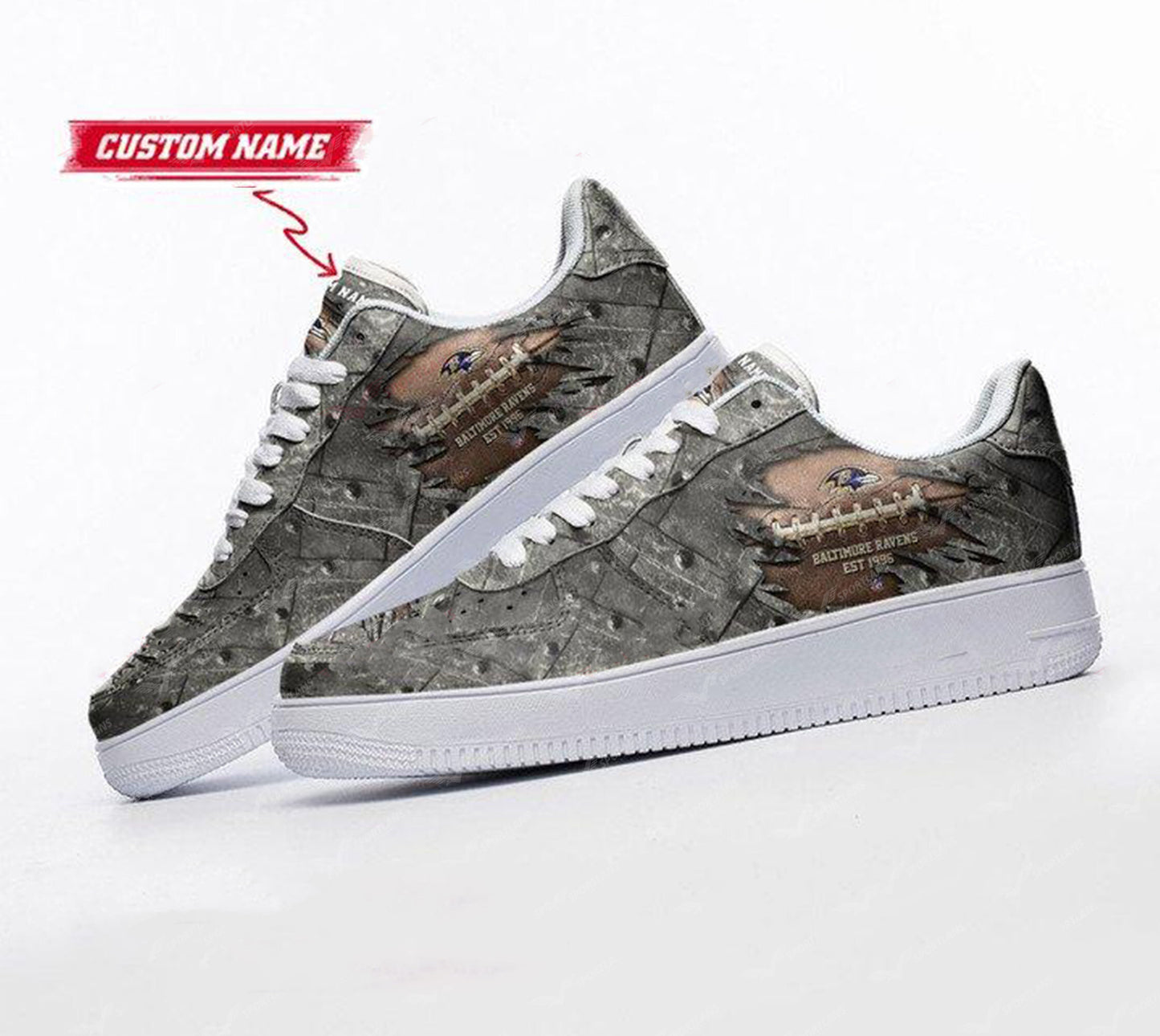 Baltimore Ravens Personalized AF1 Shoes BG350