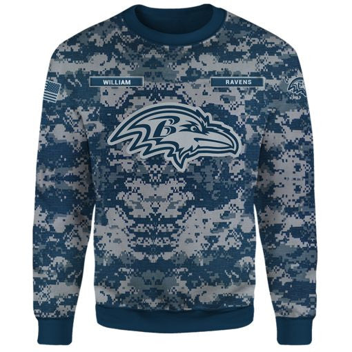 Baltimore Ravens Personalized All Over Printed 385