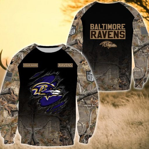Baltimore Ravens Personalized All Over Printed 414