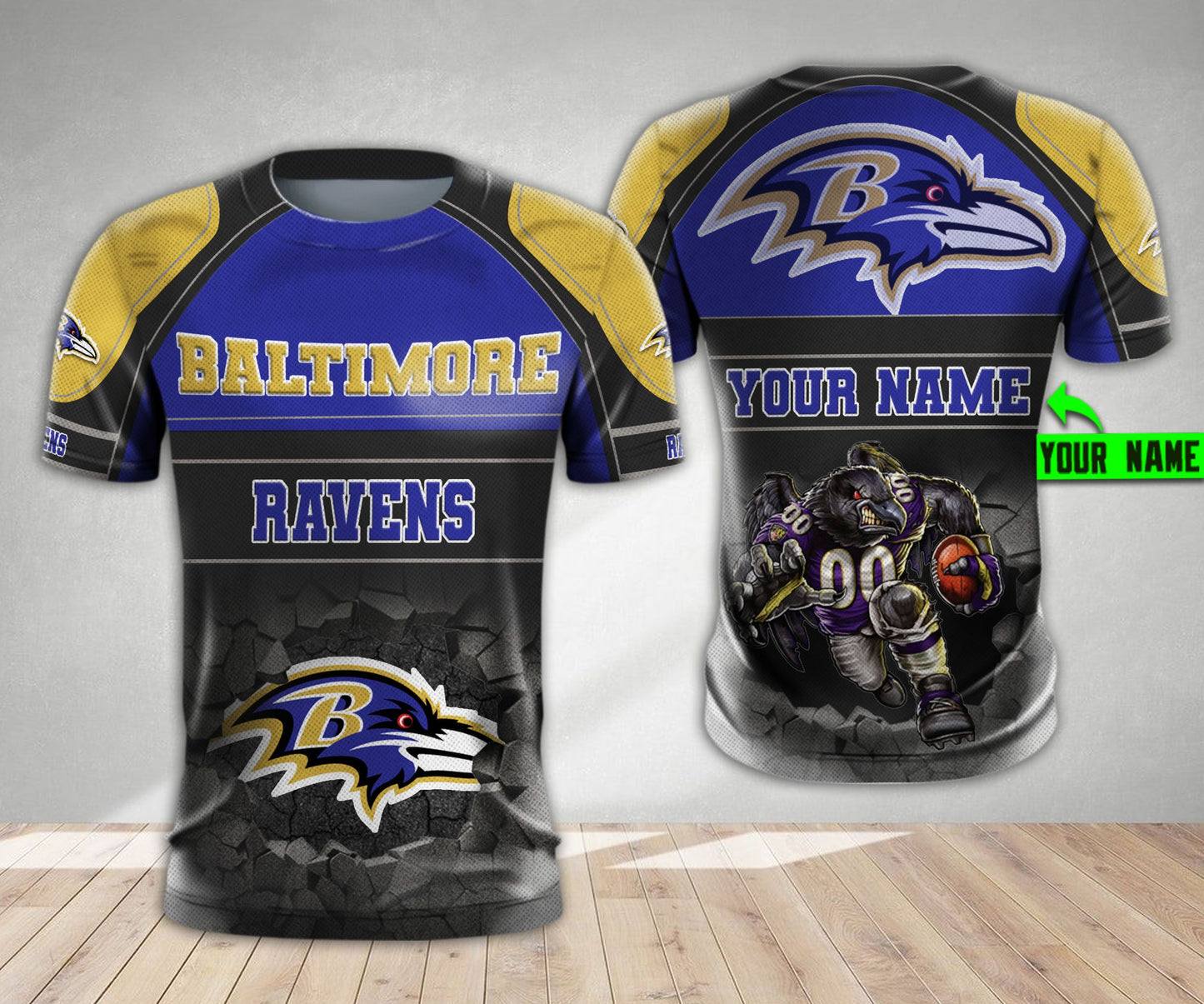 Baltimore Ravens Personalized All Over Printed 568
