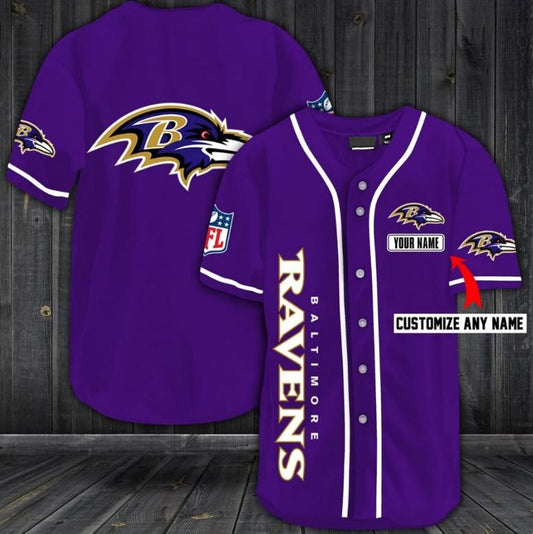 Baltimore Ravens Personalized Baseball Jersey Shirt 39