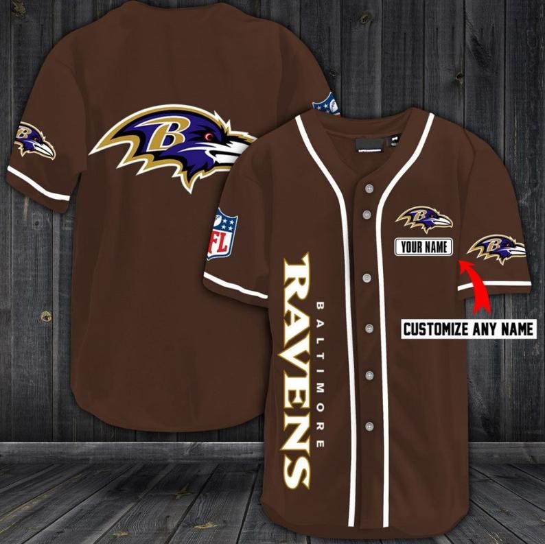 Baltimore Ravens Personalized Baseball Jersey Shirt 39