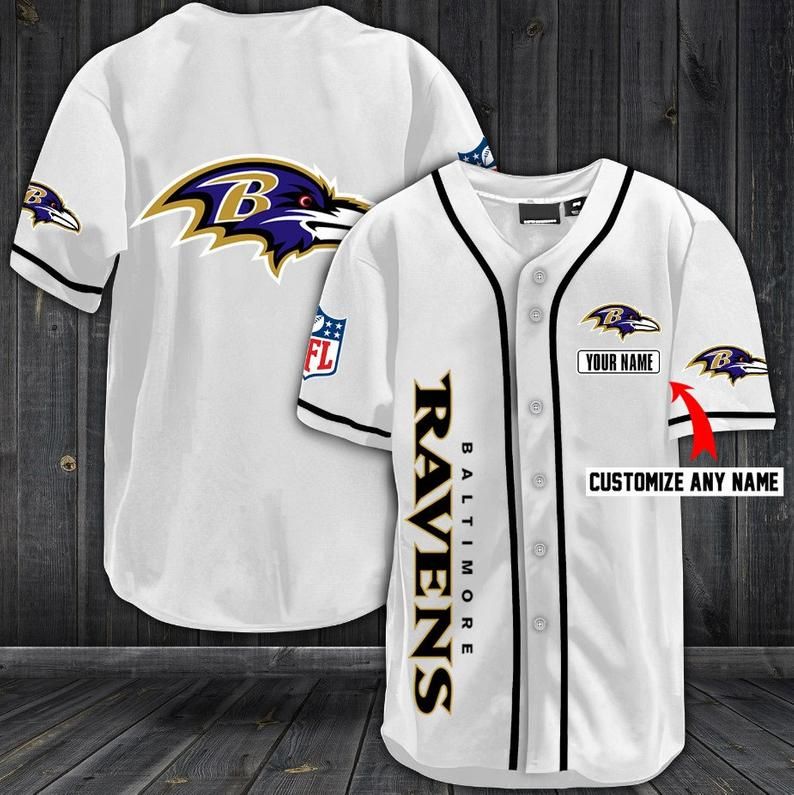 Baltimore Ravens Personalized Baseball Jersey Shirt 39