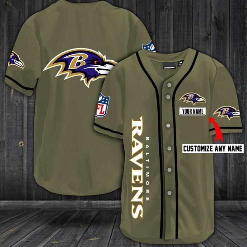 Baltimore Ravens Personalized Baseball Jersey Shirt 39