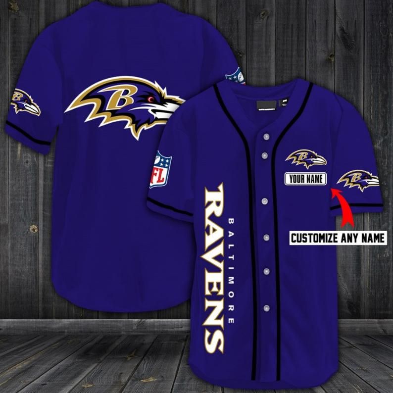 Baltimore Ravens Personalized Baseball Jersey Shirt 39