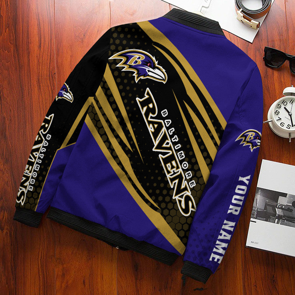 Baltimore Ravens Personalized Bomber Jacket BG741