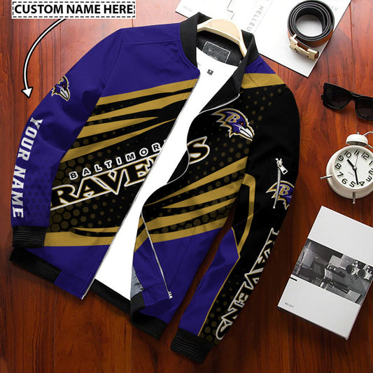 Baltimore Ravens Personalized Bomber Jacket BG741