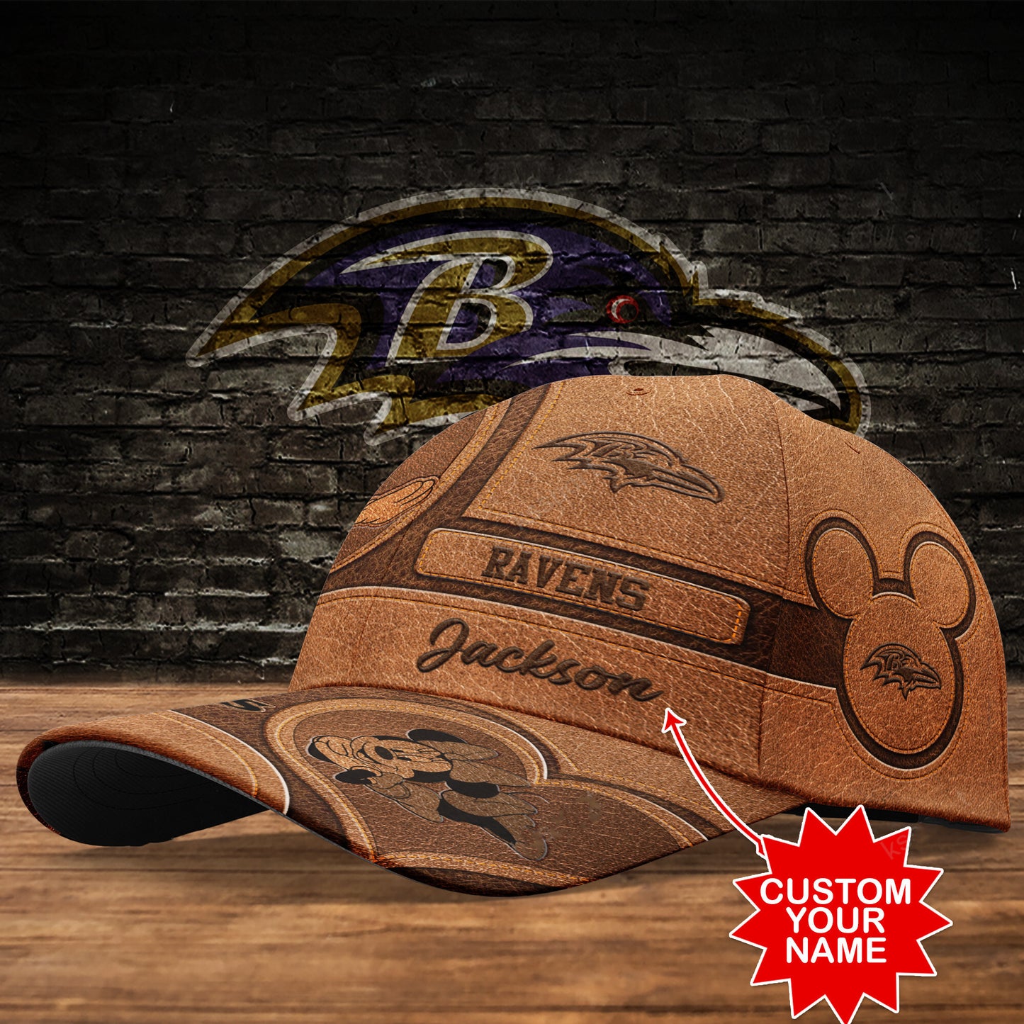 Baltimore Ravens Personalized Classic Cap BB484