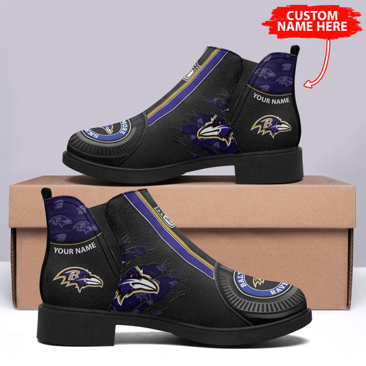 Baltimore Ravens Personalized Comfort & Fashion Short Boots BG80