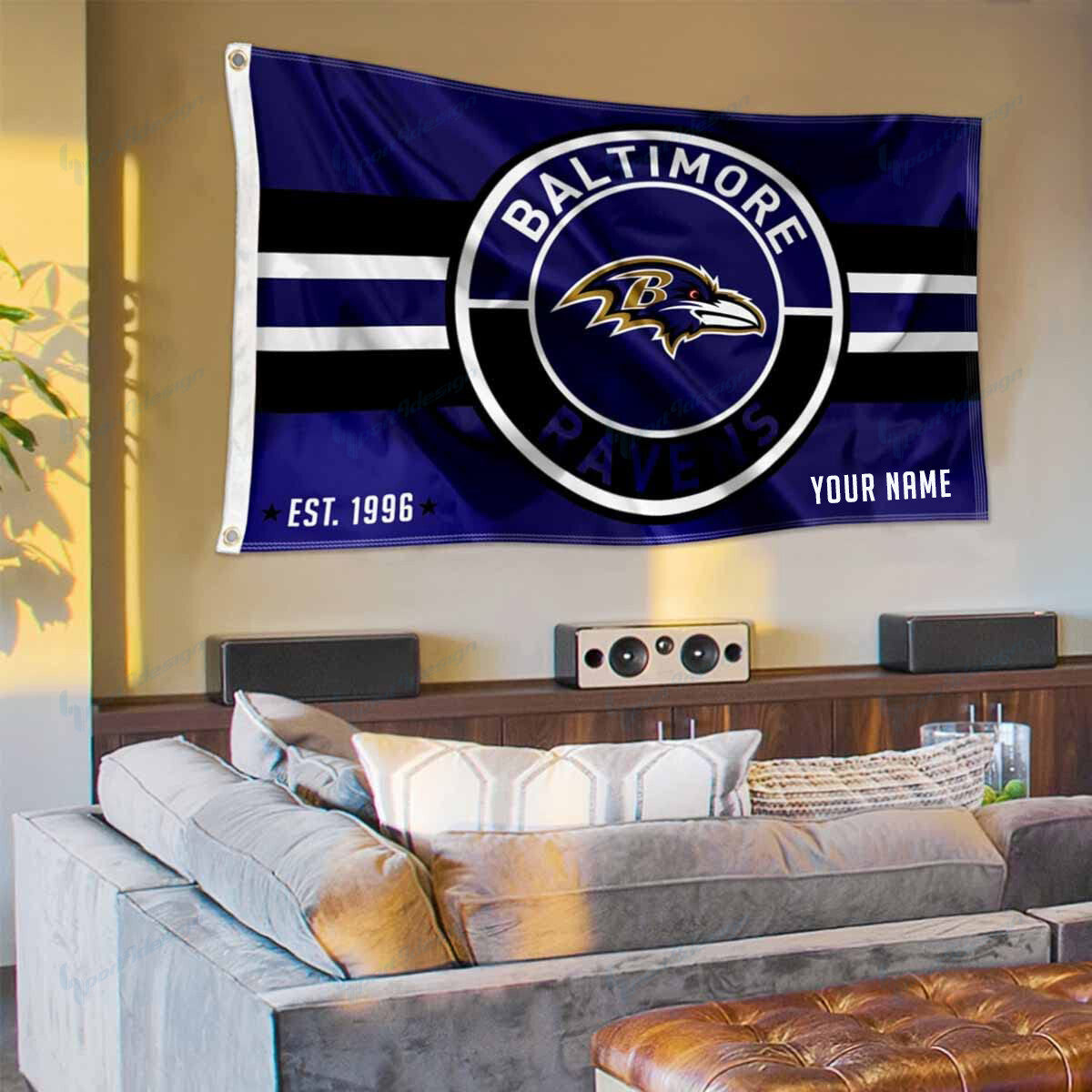 Baltimore Ravens Personalized Flag 169