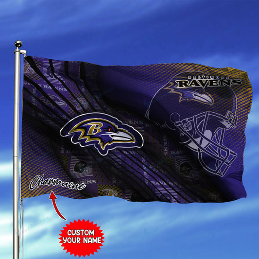 Baltimore Ravens Personalized Flag 208