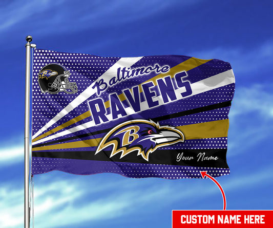 Baltimore Ravens Personalized Flag 360