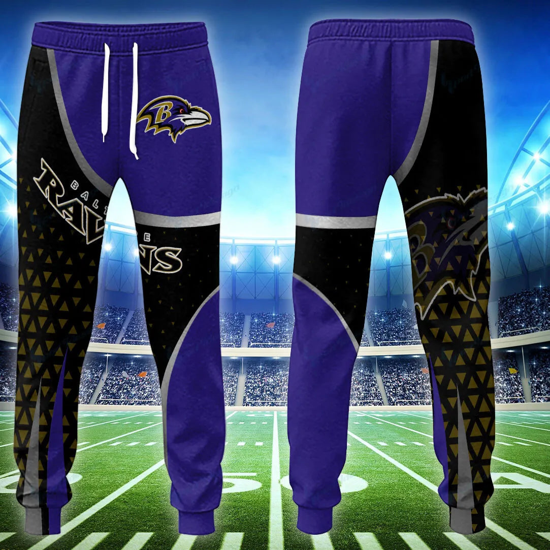Baltimore Ravens Personalized Hoodie and Jogger Set Hoodie BG861