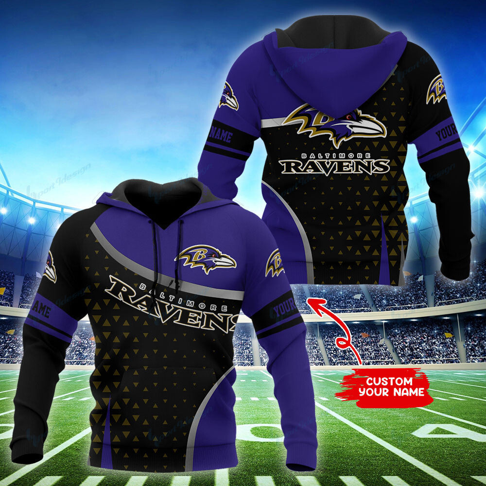 Baltimore Ravens Personalized Hoodie and Jogger Set Hoodie BG861