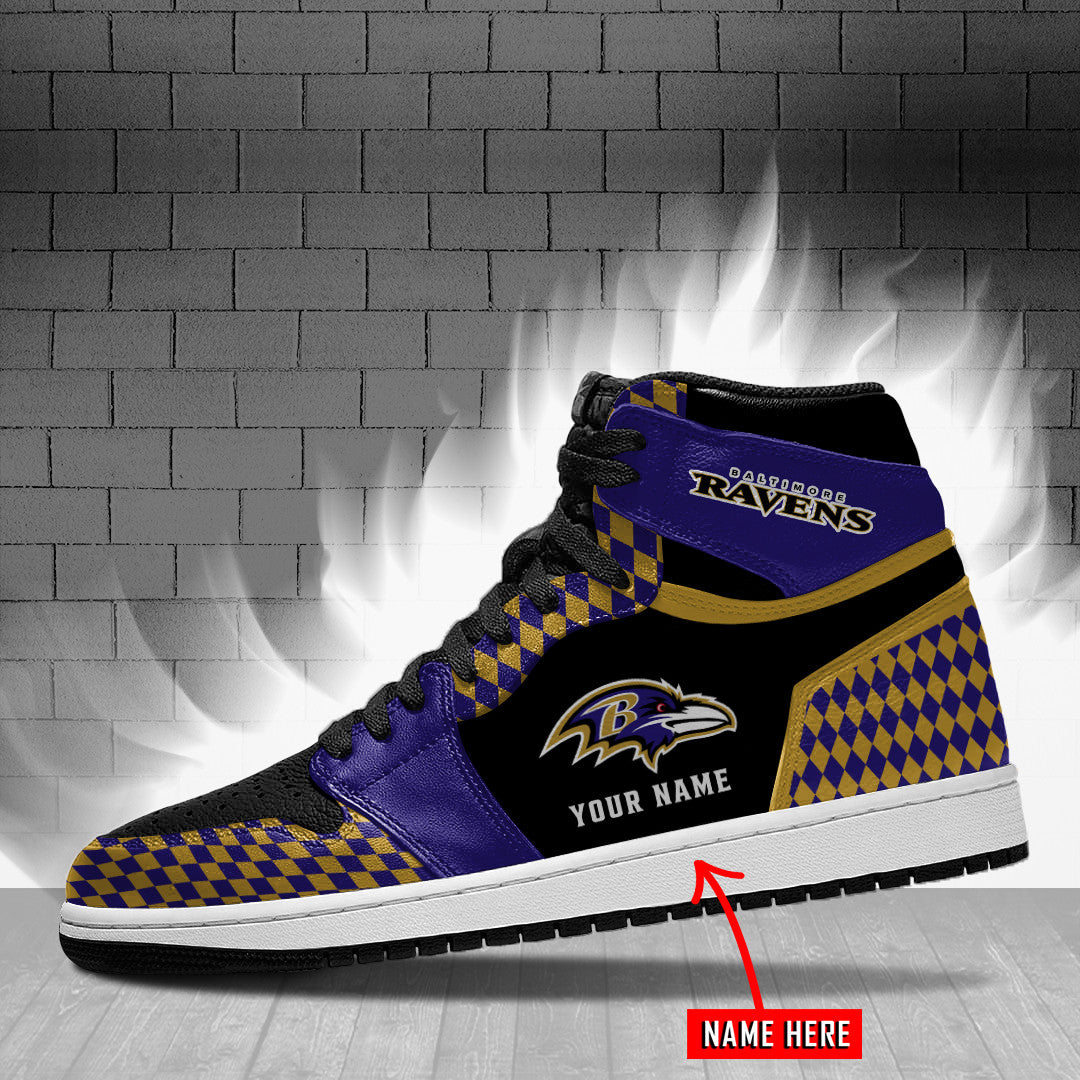 Baltimore Ravens Personalized JShoes BG010