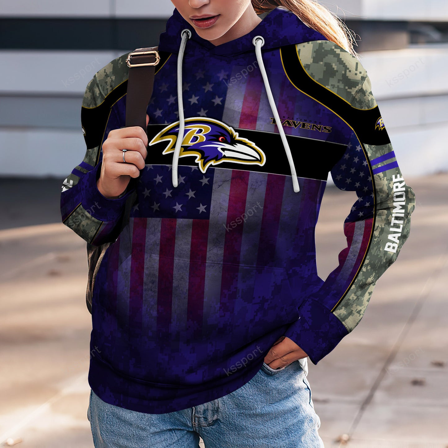 Baltimore Ravens Personalized Leggings And Hoodie BG65